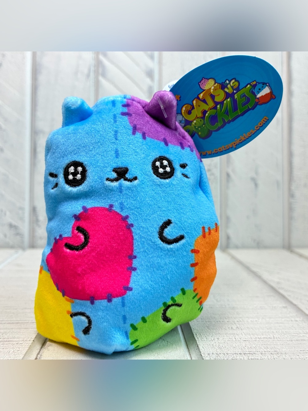 Cats Vs Pickles Stitches #503 Collectible Bean Plush Toy 5” Cepia, LLC. 2023